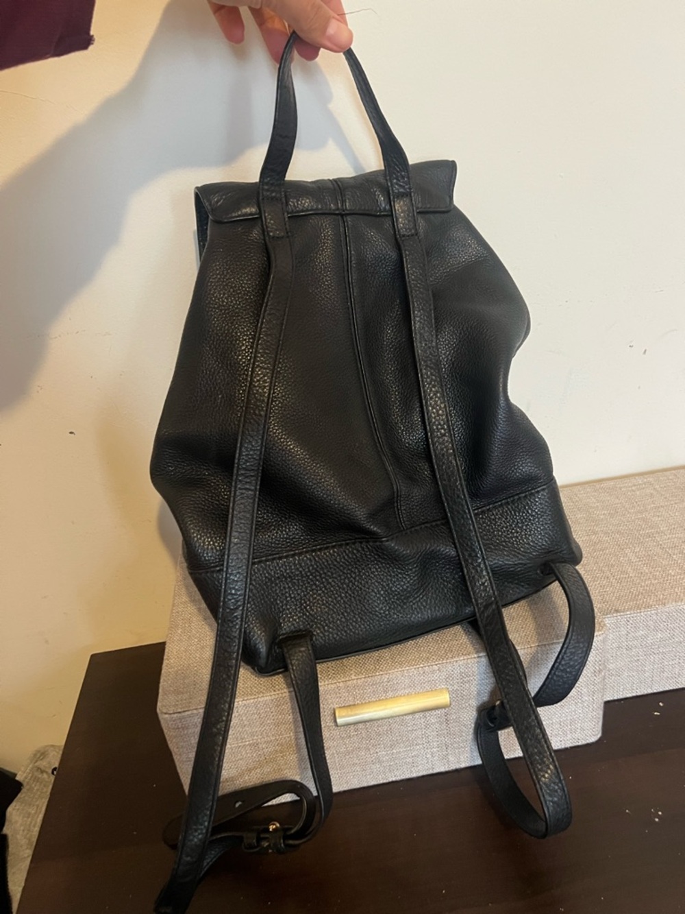 Marc by Marc Jacobs Black Leather Backpack